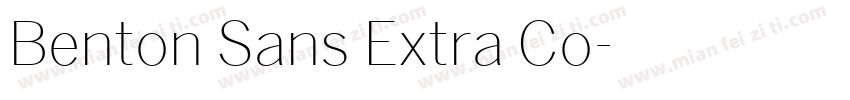 Benton Sans Extra Co字体转换